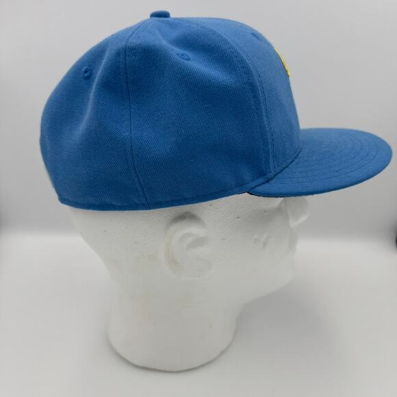 New Era 59FIFTY Bakersfield Blaze Fitted Hat Blue Gold 7 1/8 MiLB Baseball Cap - Picture 3 of 14